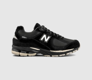 New Balance Mens 2002 Trainers Black Cream, 7