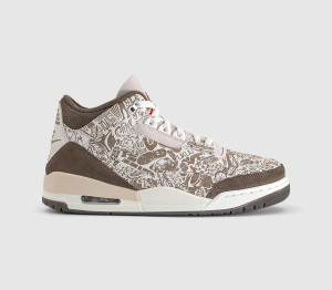 Jordan 3 'Laser' Trainers Phantom Multi Color In Black, 8.5