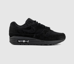 Nike Mens Air Max 1 Trainers Black Black Black Anthracite, 8