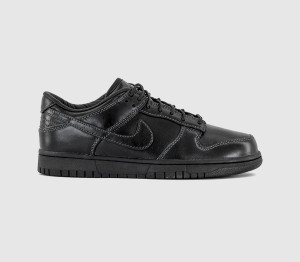 Nike Dunk Low Retro SE Trainers Black Black Black QS, 6.5