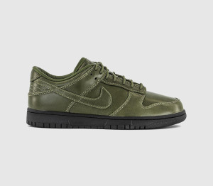 Nike Dunk Low Retro SE Trainers Army Olive Army Olive Black QS In Green, 6 EU39