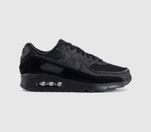 Nike Air Max 90 Trainers Denim Black Cool Grey Infrared 23