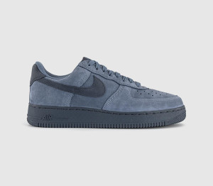 Nike Mens Air Force 1 07 Trainers Dark Sky Blue Dark Blue Grey QS, 7.5