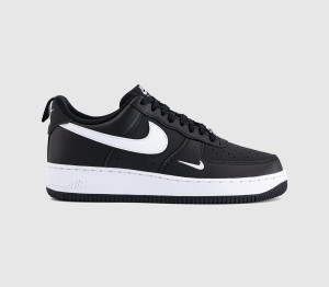Nike Mens Air Force 1 07 Trainers Black White Black, 11.5