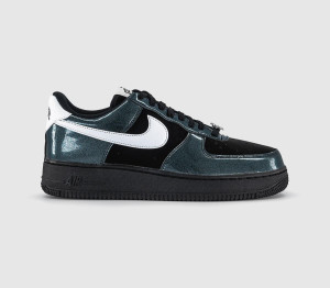 Nike Mens Air Force 1 07 Trainers Black White, 6.5