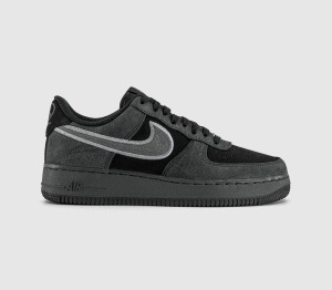 Nike Mens Air Force 1 07 Trainers Black Dark Smoke Grey, 8.5