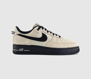Nike Mens Air Force 1 07 Trainers Desert Khaki Black Light Green, 7
