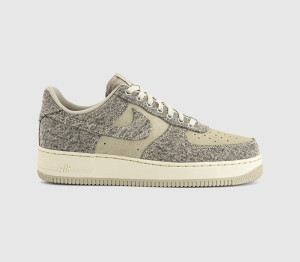 Nike Mens Air Force 1 07 Trainers Desert Khaki Light Khaki In Green, 12