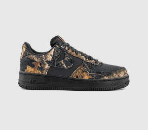 Nike Mens Air Force 1 07 Trainers Off Noir Malti Colour Gum Yellow Multi, 12