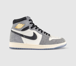 Jordan Mens Air 1 High Trainers Cool Grey Black Sail Game Royal, 7.5