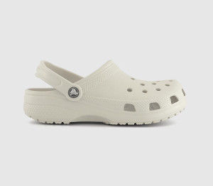 Crocs Womens Classic Clogs Linen White, 8