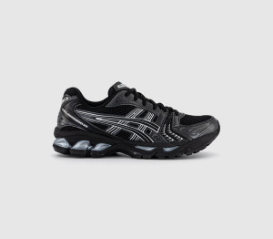 ASICS Girls Gel-kayano 14 Trainers Black Pure Silver, 5