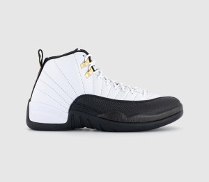 Jordan Mens Air 12 Retro Trainers White Black Taxi, 8.5