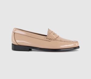 G.H Bass Weejun Penny Loafers Cream Patent Natural, 3