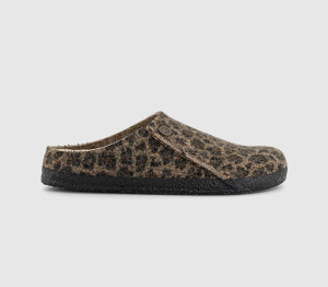 Birkenstock Womens Zermatt Shearling Slippers Leopard Multi, 5