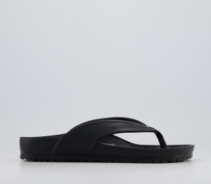 Birkenstock Mens Honolulu Toe Thong Sandals M Black, 7