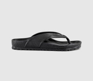 Birkenstock Womens Honolulu Toe Thong Sandals Black, 6