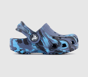 Crocs Kids Classic Infant Clogs Navy Multi Blue, 4infant