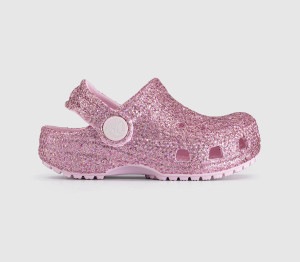 Crocs Kids Classic Clogs Toddler Pink Milk Glitter, 6infant
