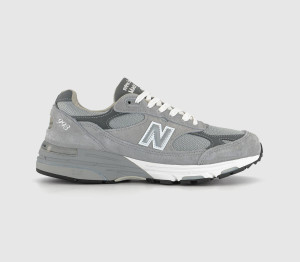 New Balance Mens 993 Trainers Grey Rubber, 7.5