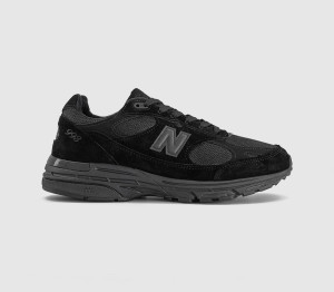 New Balance Mens 993 'made in Usa' Trainers Triple Black, 8