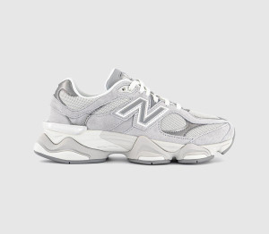 New Balance Womens 9060 Trainers Raincloud In Grey