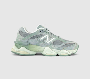 New Balance Womens 9060 Trainers Mosaic Green Sea Salt, 4.5