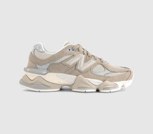 New Balance Womens 9060 Trainers Driftwood Timberwolf Natural, 7