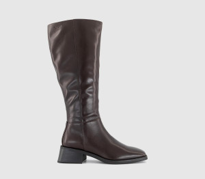 Vagabond Blanca Tall Boots Chocolate Leather Brown, 4