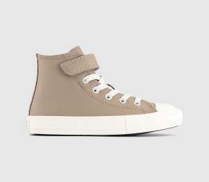 Converse All Star Hi 1vlace Kids Trainers Vintage Cargo Egret Green, 12 youth