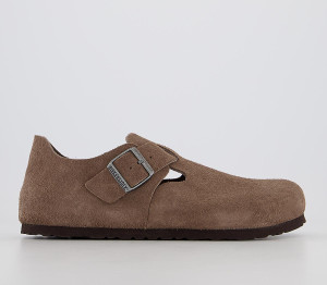 Birkenstock Mens London Shoes Taupe In Natural, 9.5