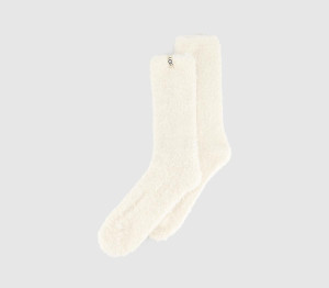 UGG Teddi Cozy Crew Socks Cream Natural, One Size