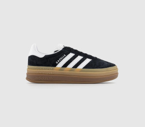 Adidas Womens Gazelle Bold W Trainers Black Black, 7.5