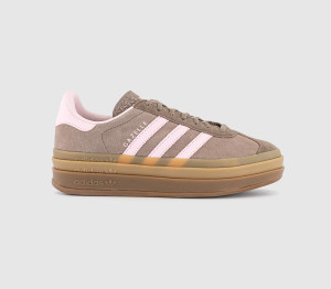 Adidas Womens Gazelle Bold W Trace Brown Clear Pink Earth Strata, 9