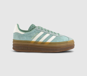 adidas Womens Gazelle Bold W Trainers Ash Green Offwhite Gum, 4.5