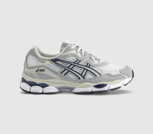 Asics Womens Gel Nyc Trainers White Midnight, 4.5