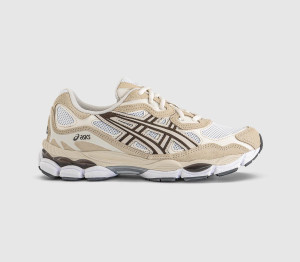 ASICS Womens Gel Nyc Trainers White Roasted Coffee, 6.5