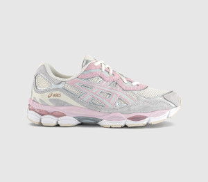 ASICS Womens Gel Nyc Trainers Concrete Barely Rose In Grey, 6.5