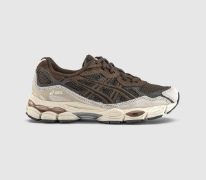 ASICS Womens Gel Nyc Trainers Brown Storm Black Coffee, 5