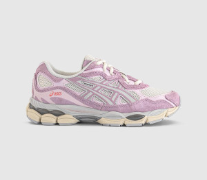 ASICS Womens Gel Nyc Trainers Cream Rose Water In Natural, 5.5