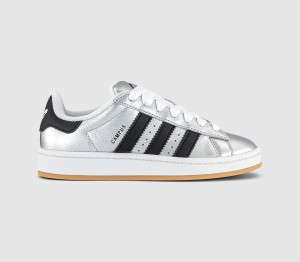 Adidas Womens Campus 00s Trainers Silver Metallic Black White Multi, 5.5