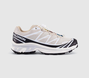 Salomon Mens XT-6 Trainers Rainy Day White, 9