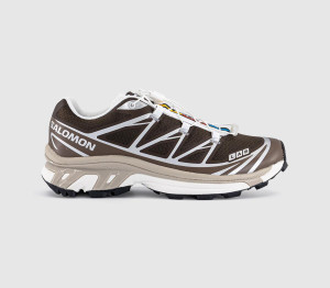 Salomon Mens XT-6 Trainers Earth Brown Walnut Silver, 11.5
