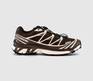 Salomon Mens XT-6 Trainers Black Coffee French Roast Vanilla Ice, 8.5