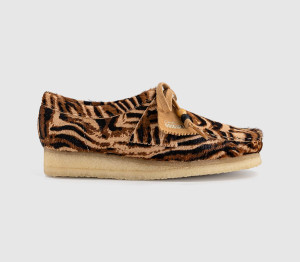 Clarks Originals Womens Wallabees Tiger Print In Multi, 7
