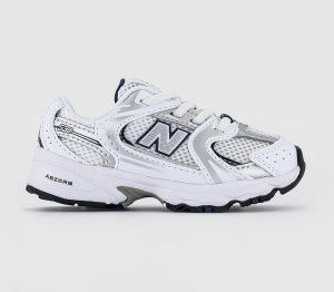 New Balance 530 Infant Trainers White Blue, 5infant