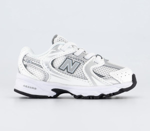 New Balance 530 Trainers White Silver, 5infant
