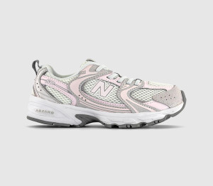 New Balance 530 Youth Trainers Grey Matter Pink Salt, 13 Youth