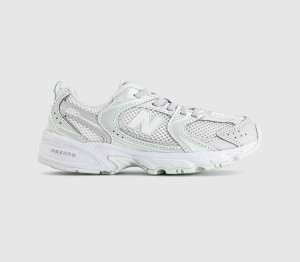 New Balance Kids 530 Youth Trainers Grey Matter Mint Water, 11 Youth