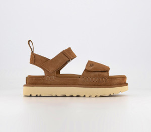 UGG Womens Goldenstar Sandals Chestnut Brown, 4